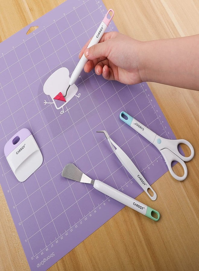 CAREGY Craft Vinyl Weeding Tools Set, Precision Craft Tools Kit, Weeding Kits for Cricut/Silhouette/Siser/Oracal 631/651/751 Vinyl - Image 4