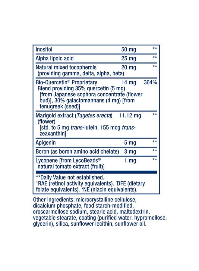 Life Extension فيتامينات متعددة لايف إكستينشن - تحتوي على أكثر من 25 فيتامين، معادن ومستخلصات نباتية، كيرسيتين، 5-MTHF فولات والمزيد - 1 يوميًا، غير معدلة وراثيًا، خالية من الغلوتين - 60 قرص - Image 4
