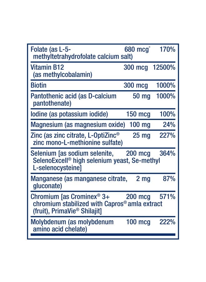 Life Extension فيتامينات متعددة لايف إكستينشن - تحتوي على أكثر من 25 فيتامين، معادن ومستخلصات نباتية، كيرسيتين، 5-MTHF فولات والمزيد - 1 يوميًا، غير معدلة وراثيًا، خالية من الغلوتين - 60 قرص - Image 3