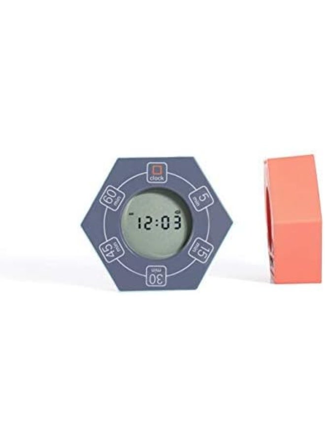 Znewtech Hexagon Rotating Productivity Clock, Pomodoro Timer with 5,15, 30, 45, 60 Minute Presets, Timer for People with ADHD (White) - Image 5
