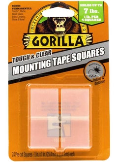 Gorilla Gorilla- Mounting Tape Squares Tough & Clear 1 Pack  - Image 1