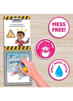 Scentco Water Magic Scented Reusable Water Reveal Activity Books No Mess All Fun By Scentco (Grape Kingdom And Construction)  - Image 4