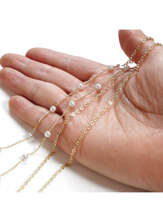 Generic Pearl Eyeglass Chains Strap Necklace Glasses Reading Eyeglasses Holder Strap Cords Lanyards  - Image 3