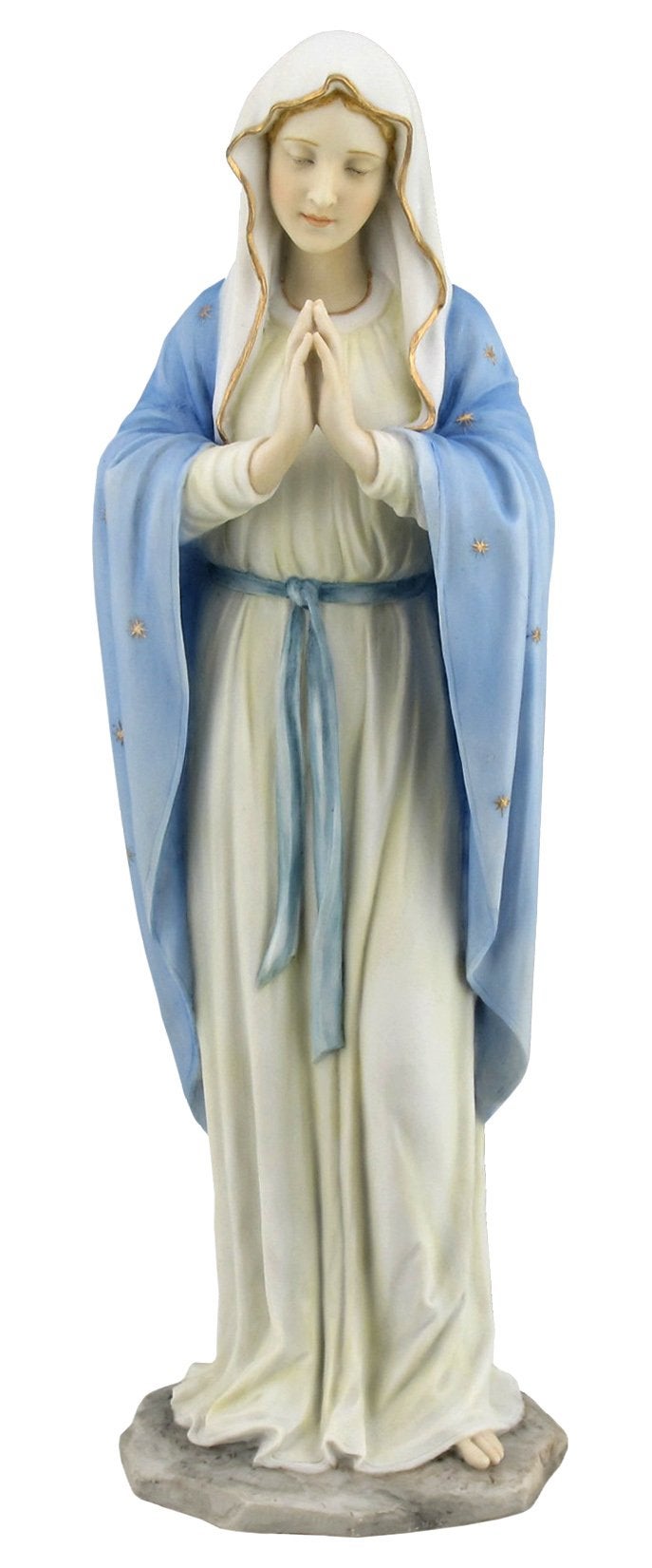 JFSM INC 11.75 Inch Blessed Virgin Mary Decorative Figurine, Pastel Color - Image 1