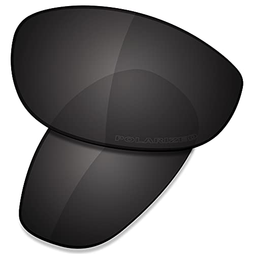 SAUCER Premium Replacement Lenses for Oakley Monster Dog | UV400 Protection, Anti-Scratch, Precise Fit & Enhanced Clarity Sunglasses High Defense - Carbon Black Polarized - Image 1