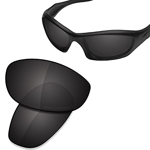 SAUCER Premium Replacement Lenses for Oakley Monster Dog | UV400 Protection, Anti-Scratch, Precise Fit & Enhanced Clarity Sunglasses High Defense - Carbon Black Polarized - Image 2