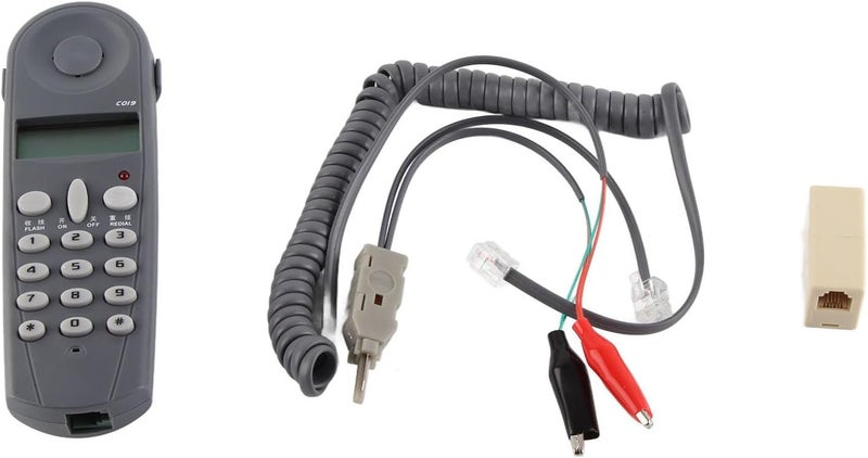 Home Wall Mounted Phone Noise Cancelling Last Number Redial Corded for Office Black - Image 5