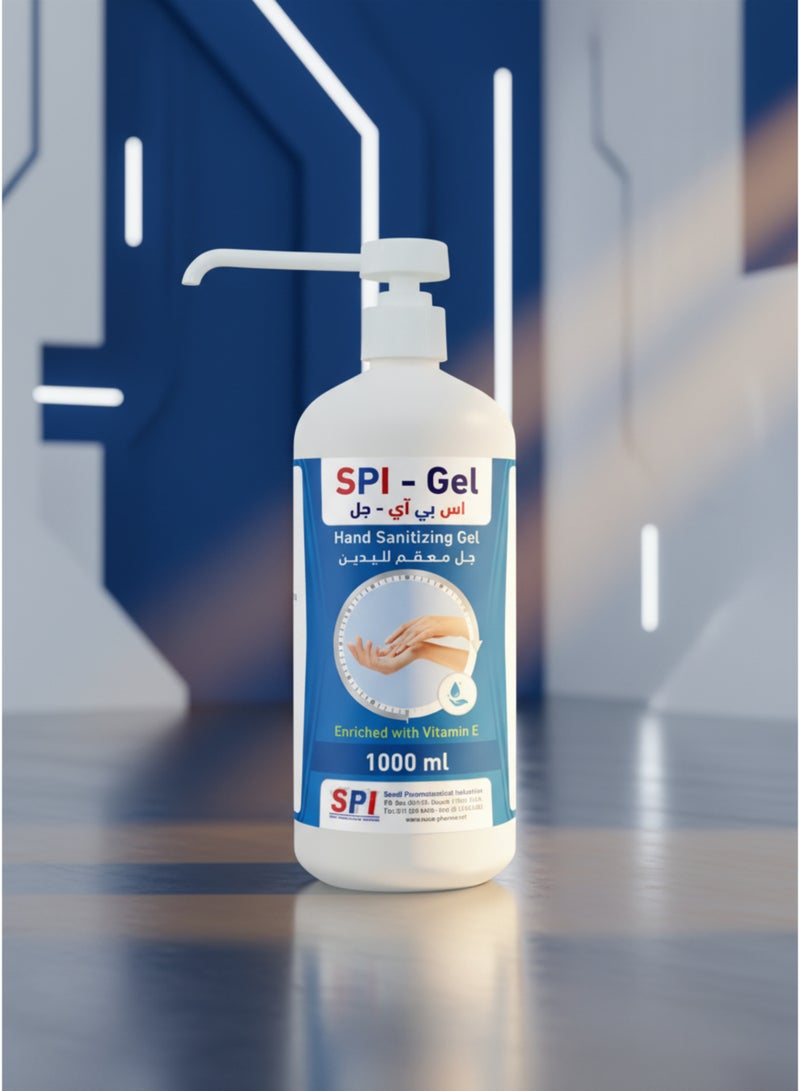 SPI Hand Sanitizer Gel 70% Ethanol Alcohol 1000ml - Image 3