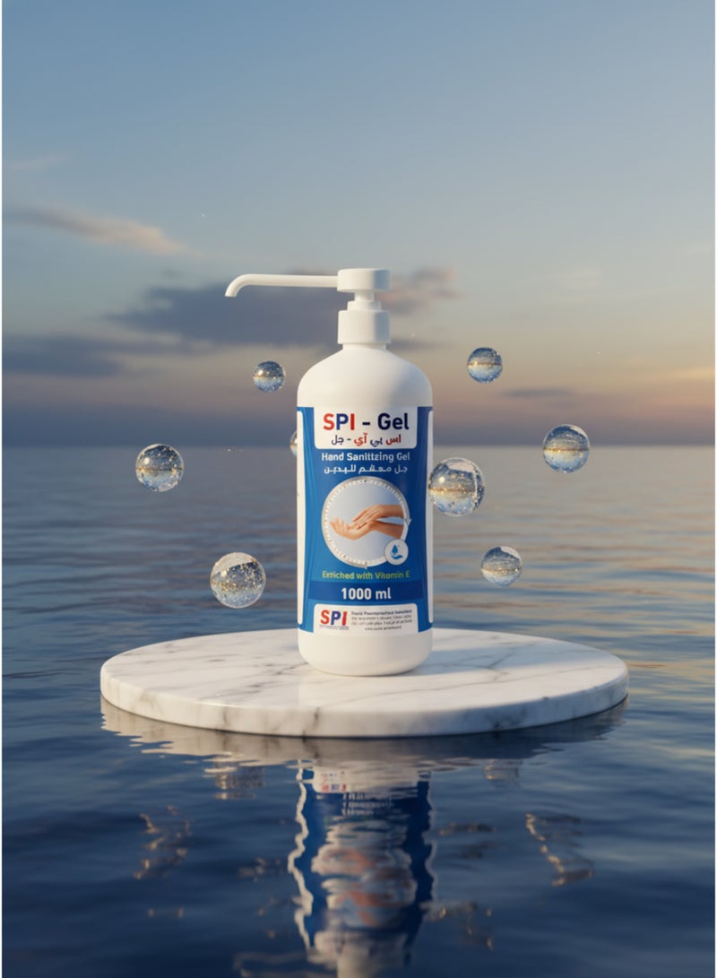SPI Hand Sanitizer Gel 70% Ethanol Alcohol 1000ml - Image 2