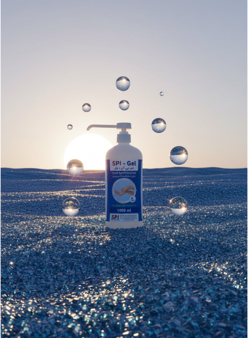SPI Hand Sanitizer Gel 70% Ethanol Alcohol 1000ml - Image 4
