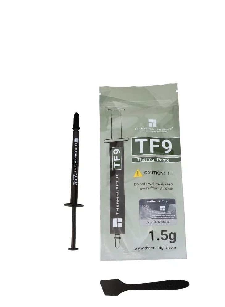Thermalright TF9 1.5g Thermal Paste Heat Sink Compound 14W/m.k, 1.5 Grams,High Durability, Thermal Compound CPU for Processor/CPU/GPU/All Coolers, With applying Tool (TF9 1.5g) - Image 1