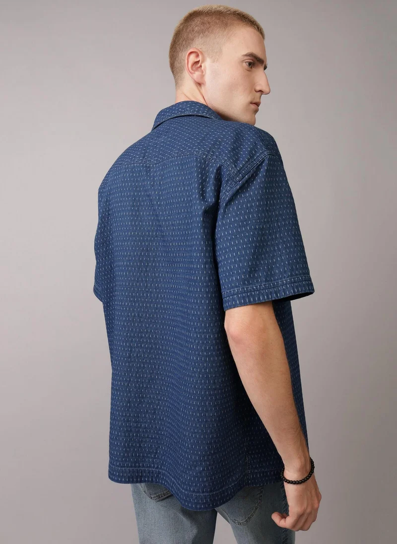 American Eagle Essential Button-Up Poolside Shirt