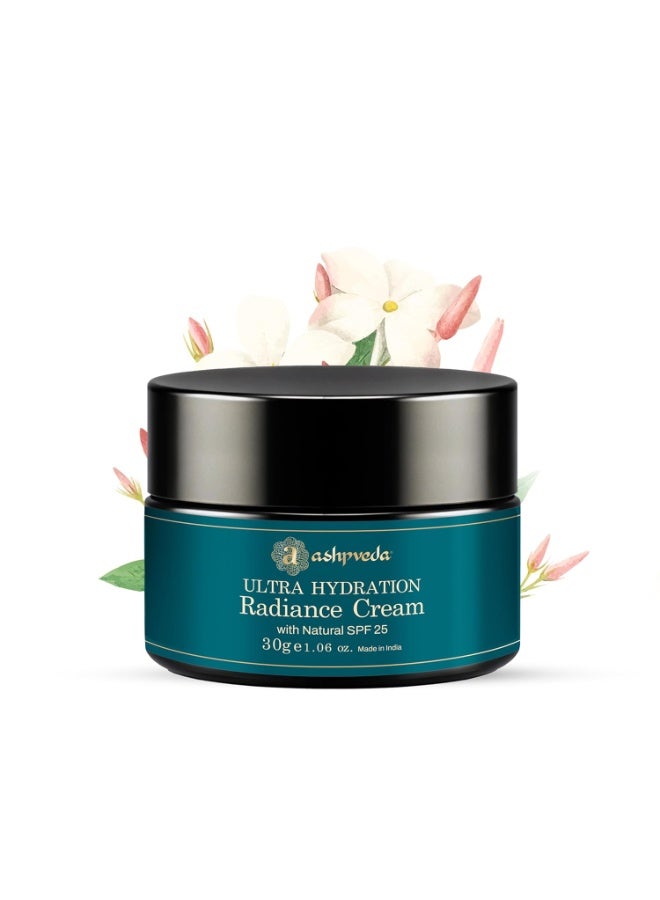 Ashpveda Day Cream with Natural SPF 25, UVA/UVB, PA+++ Sun Protection (30 gm), Ayurvedic Ultra Hydration Radiance Cream with Broad Spectrum for Pigmentation, Silky Soft & Brightening Skin - Image 1