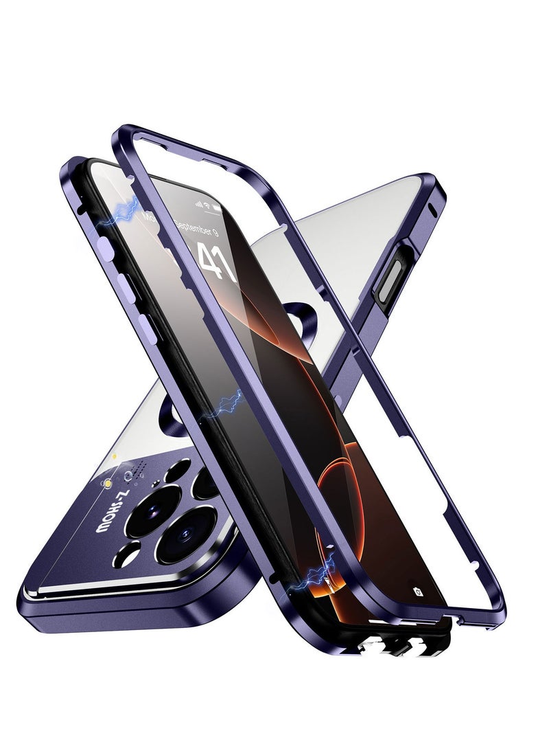 غطاء هاتف عطري لـ iPhone 16 Pro Max مع وسادة عطرية، نافذة عرض، إطار قائم، وتصميم مغناطيسي أحادي الجانب