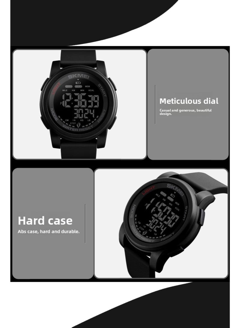 SKMEI Men's waterproof luxury digital sports watch, multi-function sports pedometer watch, outdoor watch, comfortable to wear - Image 5