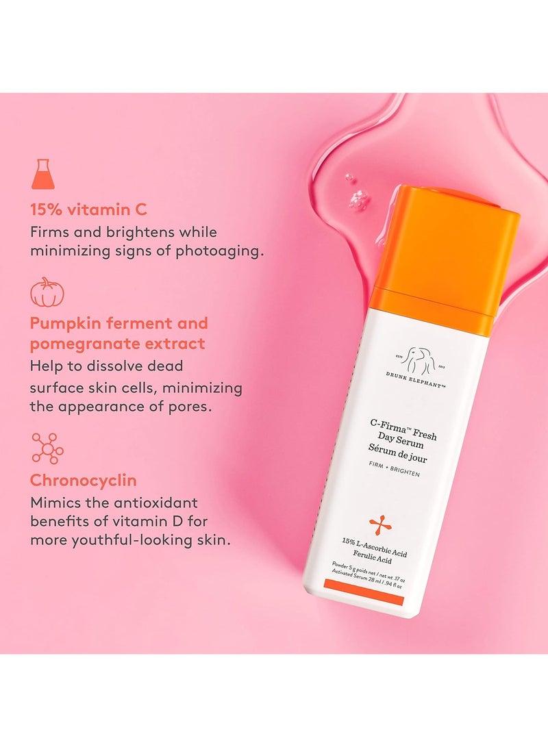 Drunk Elephant C-Firma™ Fresh Day Brightening and Firming Serum with 15 Percent 28ml - Image 3