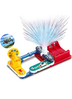 Generic Science Small Experiment Electrical Kid Electronic Building Blocks Physical Circuit Board Hundred Assembled Educational Toys For Children And Primary School Students-Color:5008 Battle Gyro Experiment  - Image 5