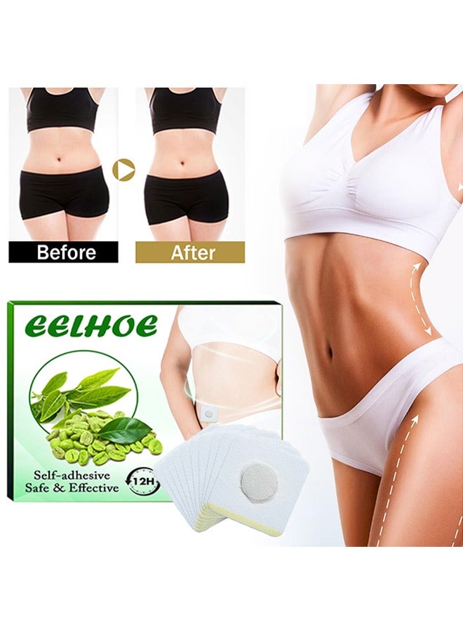 EELHOE Self Adhesive 10 Patches  ​-  Slimming Patch Natural Herbal Essence Fat Burn Slim Products Body Belly Waist Losing Weight Cellulite Slimming Sticker - Image 1
