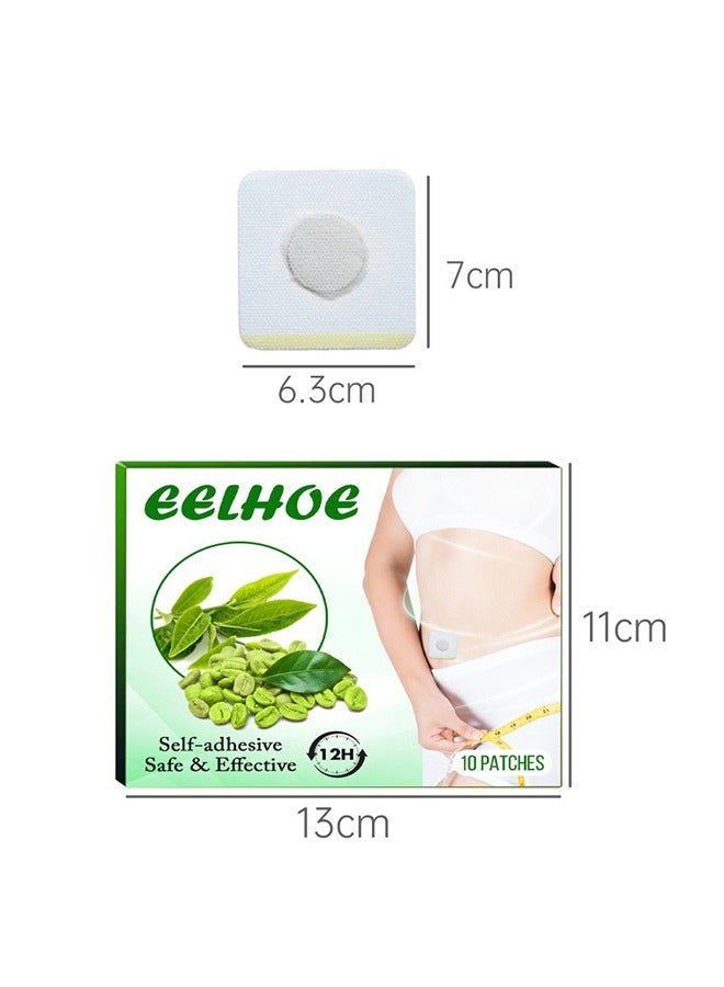 EELHOE Self Adhesive 10 Patches  ​-  Slimming Patch Natural Herbal Essence Fat Burn Slim Products Body Belly Waist Losing Weight Cellulite Slimming Sticker - Image 5