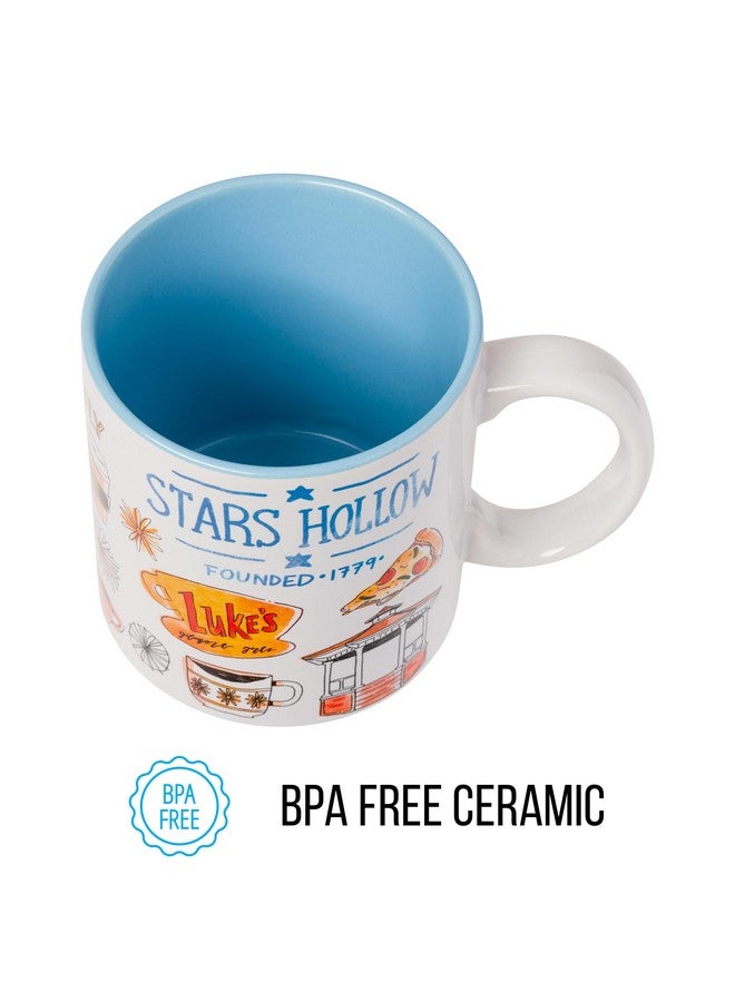 Silver Buffalo Gilmore Girls Destination Locations Icons Ceramic Mug, 20 Ounces - Image 3