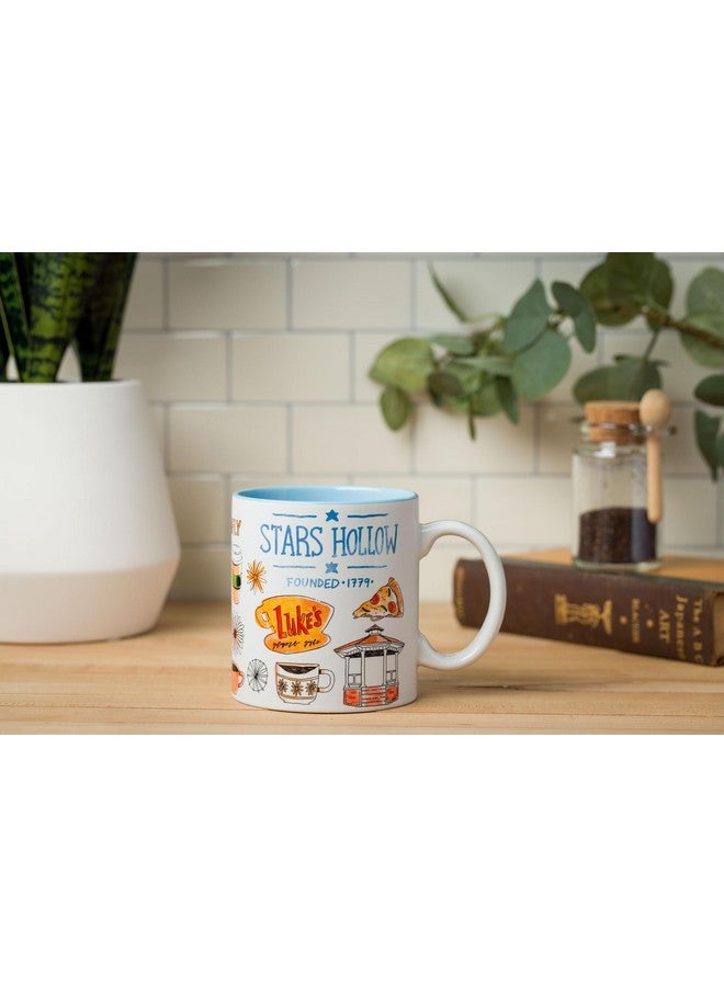 Silver Buffalo Gilmore Girls Destination Locations Icons Ceramic Mug, 20 Ounces - Image 4
