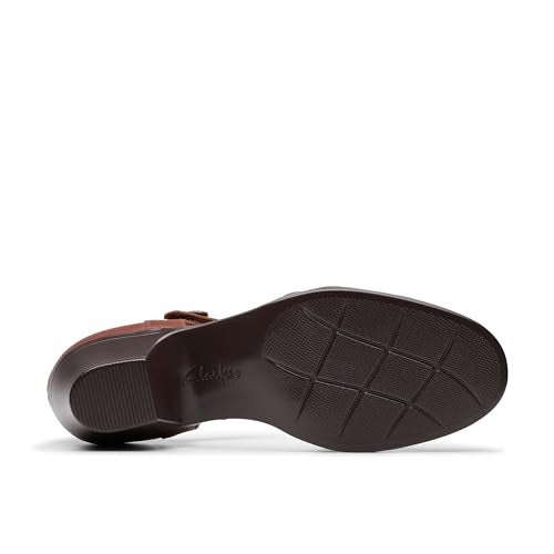 Clarks Women's Emily 2 Ketra Pump, British Tan Leather, 8.5 Wide - Image 4