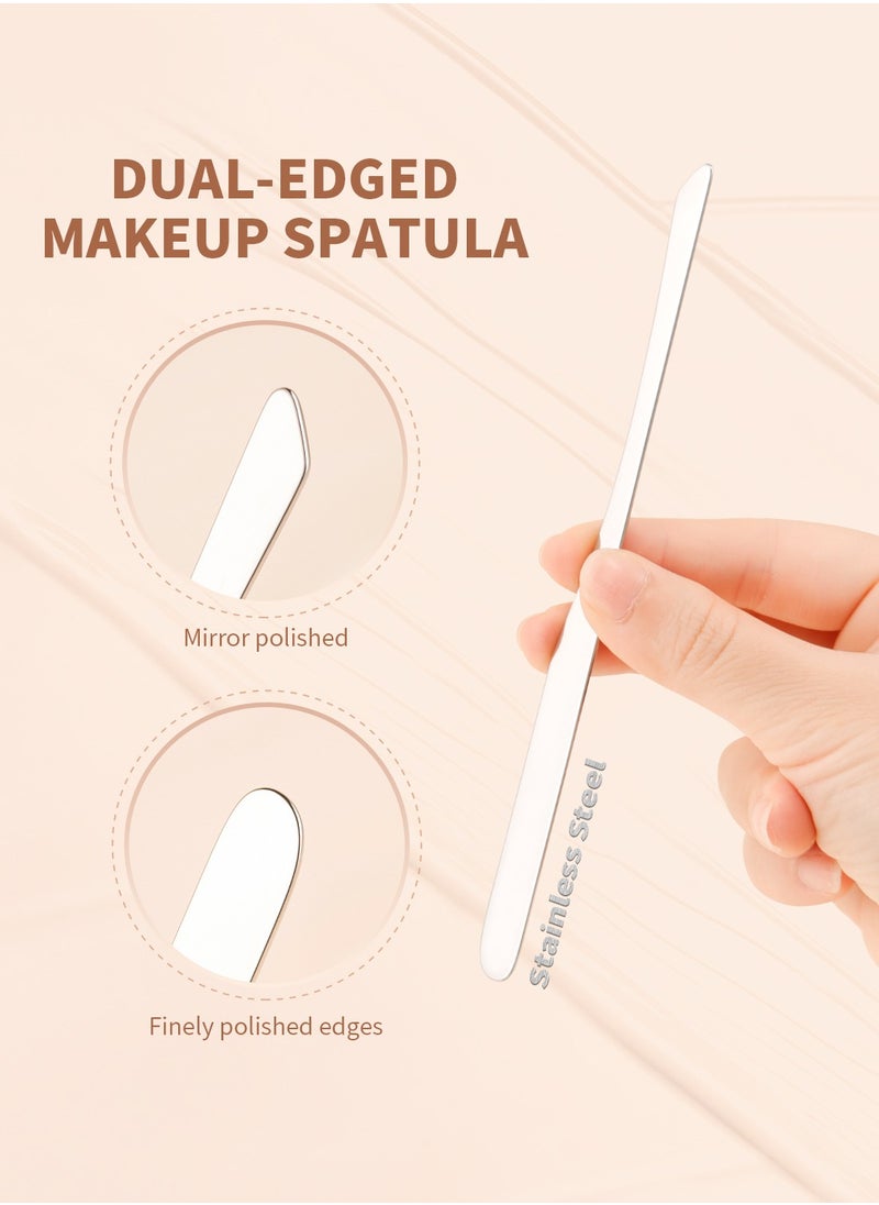 docolor Ultra-Thin Foundation Brush & Dual-Blade Spatula Set – Streak-Free Pro Makeup Tools  - Image 4