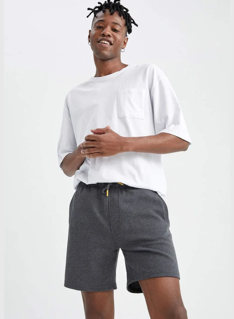 DeFacto Slim Fit Tie Waist Printed Short