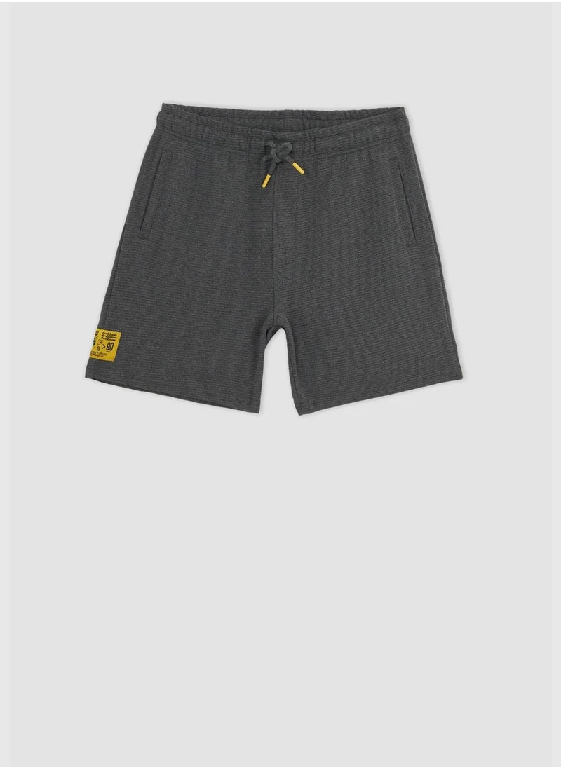 DeFacto Slim Fit Tie Waist Printed Short