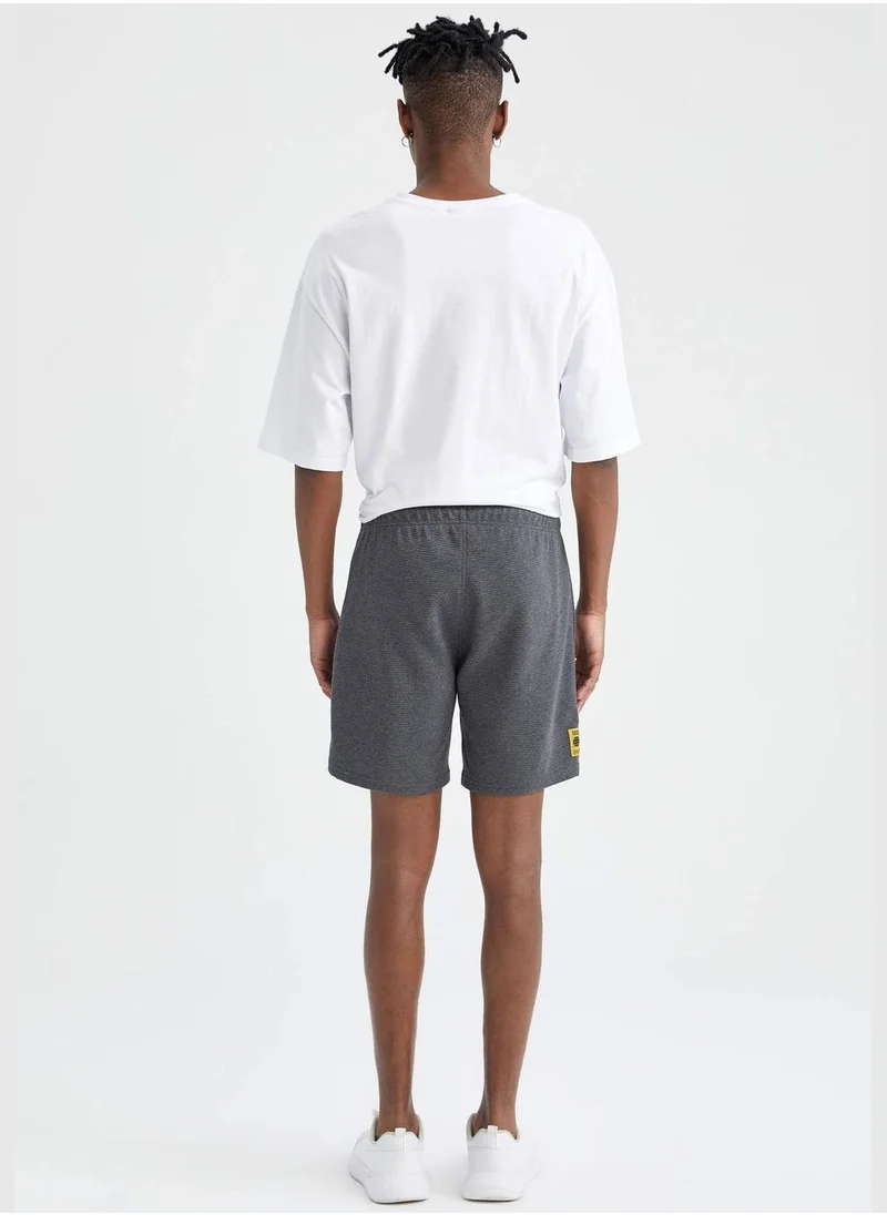 DeFacto Slim Fit Tie Waist Printed Short