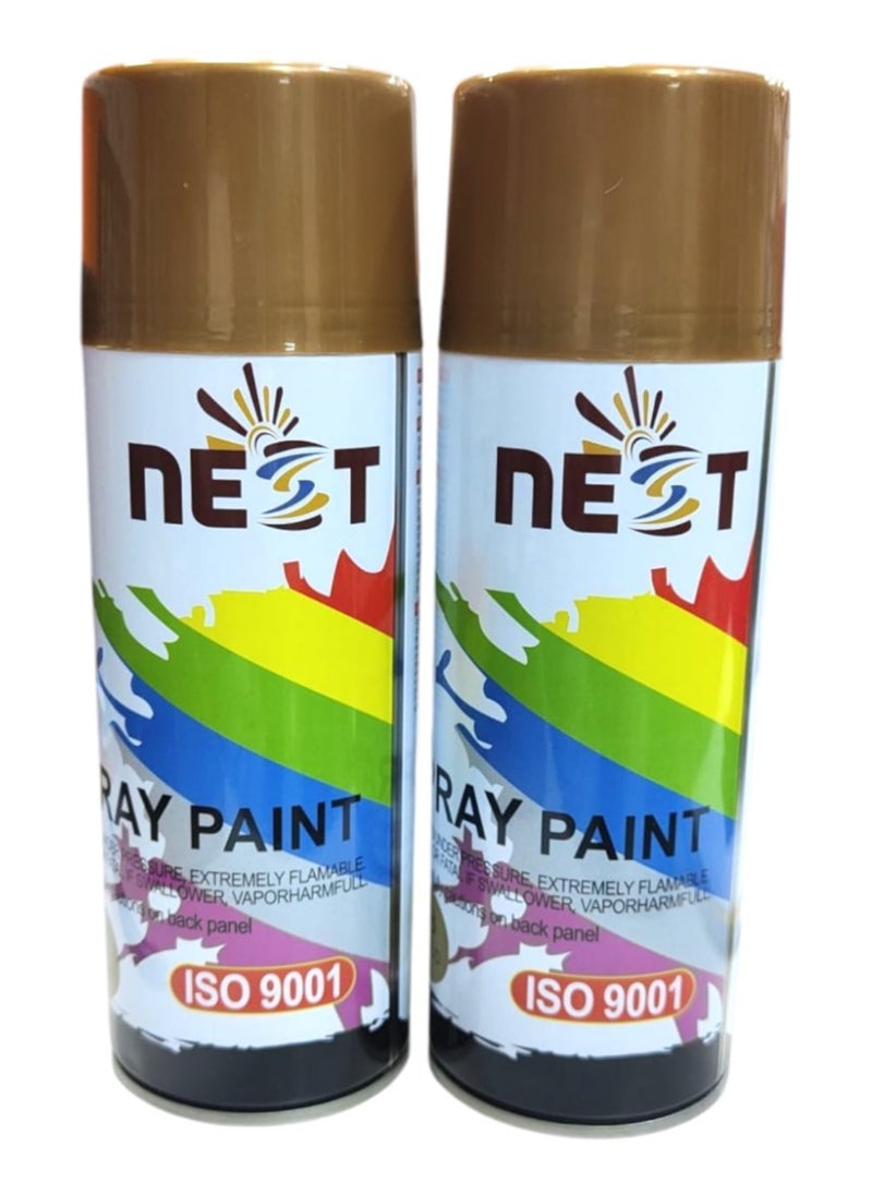 Nest "NEST GOLDEN Spray Paint - 400ml, Multipurpose, Fast Drying, High Gloss Finish  - Image 1