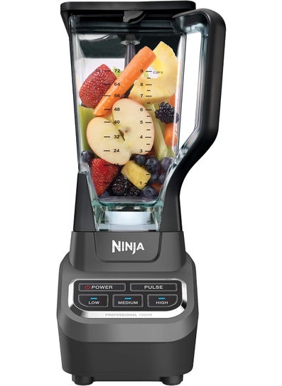 Ninja BL610 Professional 72 Oz Countertop Blender with 1000Watt Base and Total Crushing Technology forSmoothies Ice and Frozen Fruit Black
