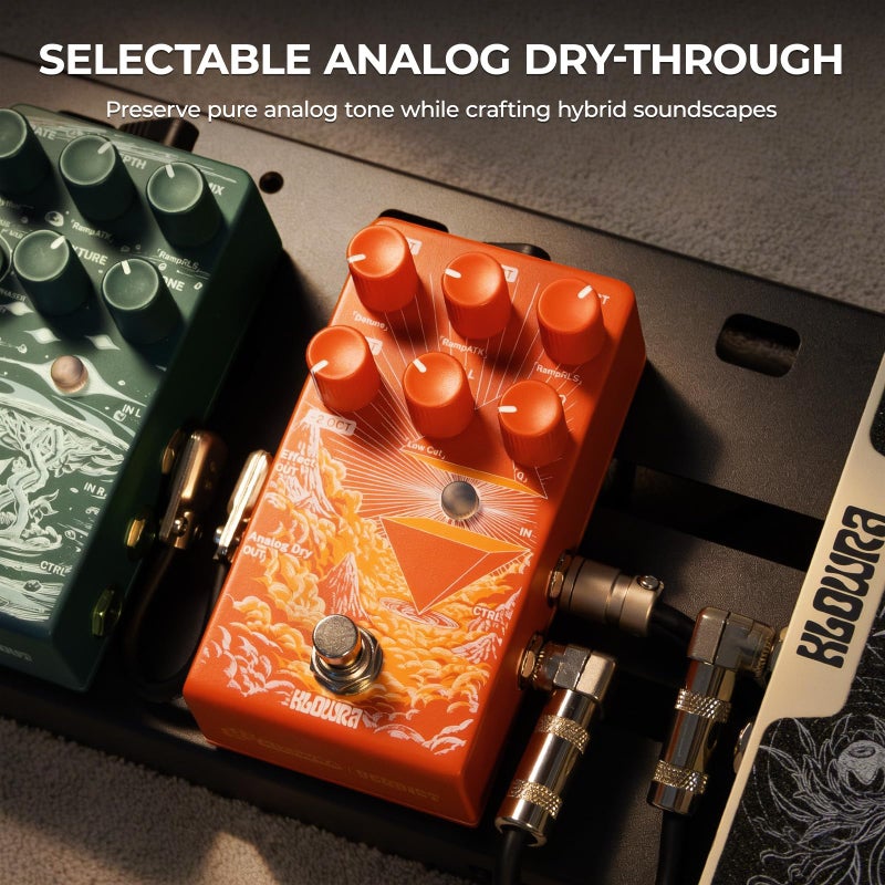 Klowra Verdict Polyphonic Octave Pedal & Pitch Shifter for Guitar & Bass, Sub Octave & Upper Harmony, Synth & Organ Emulation with Freeze, Swell, Filter & Detune - Image 4