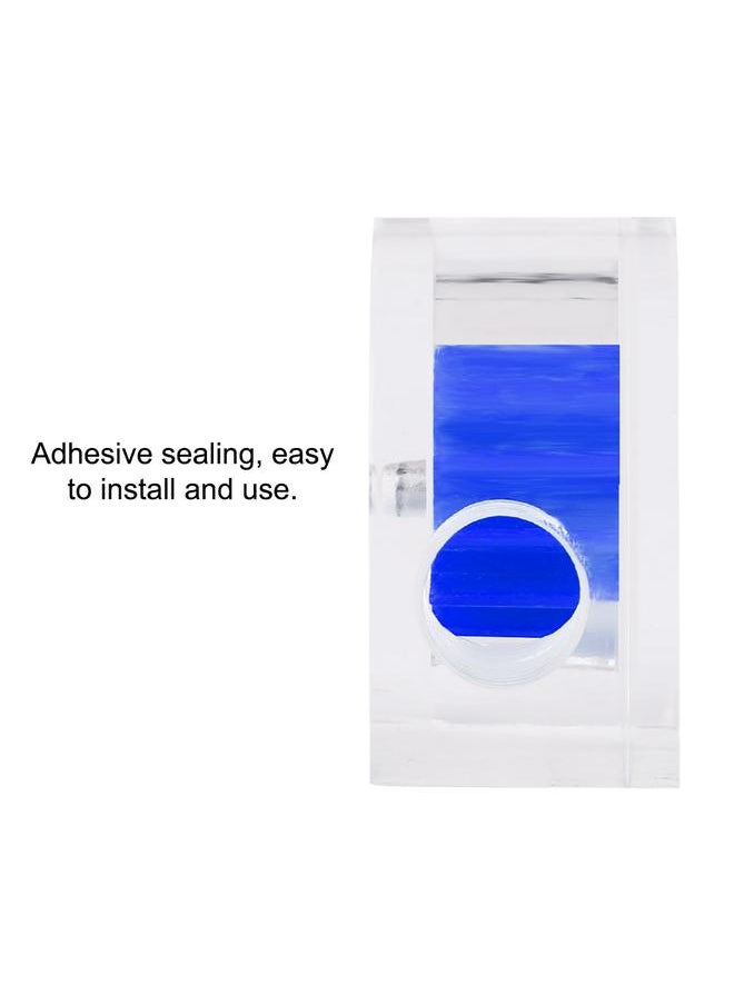 Thoraya 12 Impellers Flow Meter Indicator for PC Water Cooling System G1/4" Thread Semicircle (Blue)  - Image 5