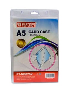 PARTNER A5 size transparent hard PVC used for documents up to 148 x 210mm or 5.8 x 8.3 inch. Perfect for picture, certificate, drawing and more  - Image 1
