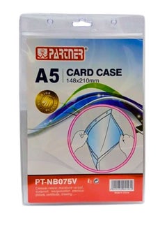 PARTNER A5 size transparent hard PVC used for documents up to 148 x 210mm or 5.8 x 8.3 inch. Perfect for picture, certificate, drawing and more  - Image 2
