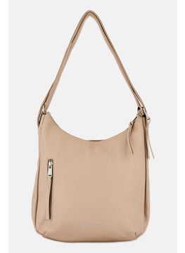 French Connection Women Brand Logo Convertible Backpack 30 H x 31 L x 7 W cm, Beige  - Image 2