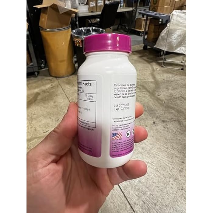 Christopher's Original Formulas Slippery Elm, Natural Digestive Support, 100 Vegetarian Capsules - Image 4