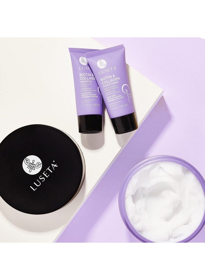 قناع الشعر بالبيوتين والكولاجين من لوزيتا للشعر الجاف والتالف ونمو الشعر - علاج لتكثيف الشعر - مضاد للتجعد، مغذي للشعر الخفيف 8.5 أونصة