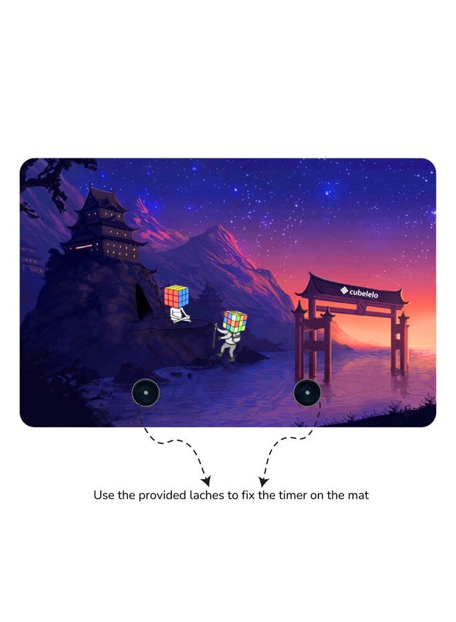 Cubelelo Drift Timer & Discovery Mat Combo For Speedcubing | Competition Timer With Super Sensitive Touch Pad Anti-Slippery Cubing Mat | Sturdy & Cube Accessories For Cubers  - Image 4
