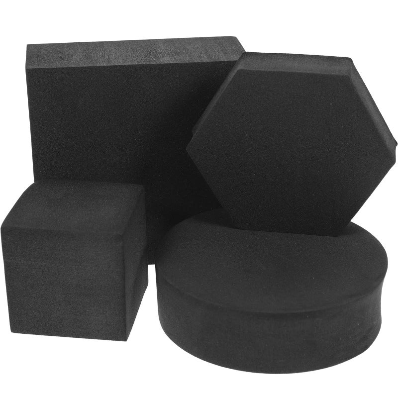 4 Pcs Foam Geometry Cube Photography Props For Jewelry Makeup And Crafts Compact Decorative Photo Props Lightweight Easy To Carry 5x5x5cm Black - Image 2