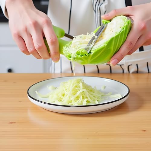 Sluswallow Green 18 * 12cm Cabbage Shredder,Vegetable Cutter Cabbage Slicer,Stainless Steel Fruit Vegetable Potato Peeler Graters Kitchen Must Have for Home Restaurants Kitchen Utensils and Gadgets - Image 5