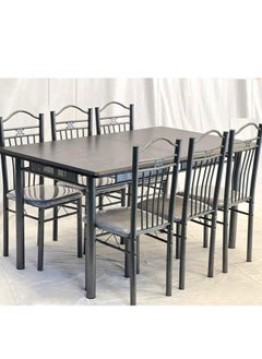 Living طقم طاولة طعام تكفي 6 أشخاص 150*75*90 سم  - Image 3