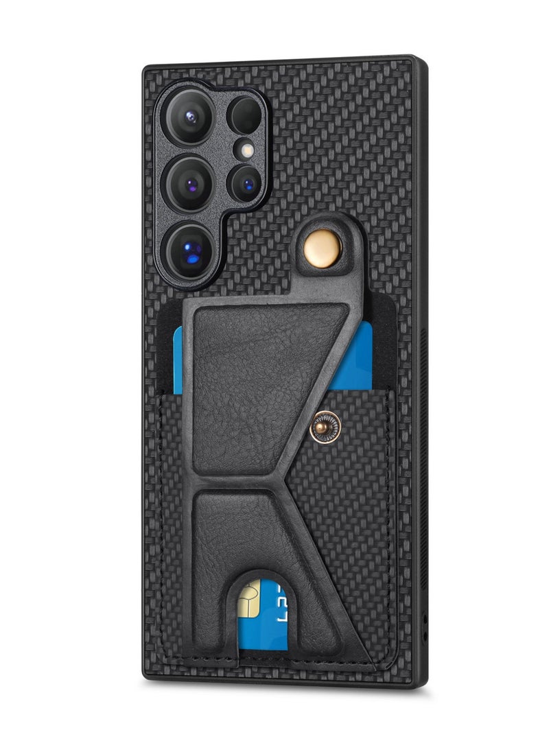 General - Suitable for Samsung Galaxy S24/S24 Plus/S24 Ultra Multi-Function Phone Case with Bracket - Image 1