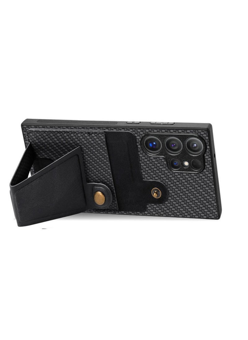 General - Suitable for Samsung Galaxy S24/S24 Plus/S24 Ultra Multi-Function Phone Case with Bracket - Image 1