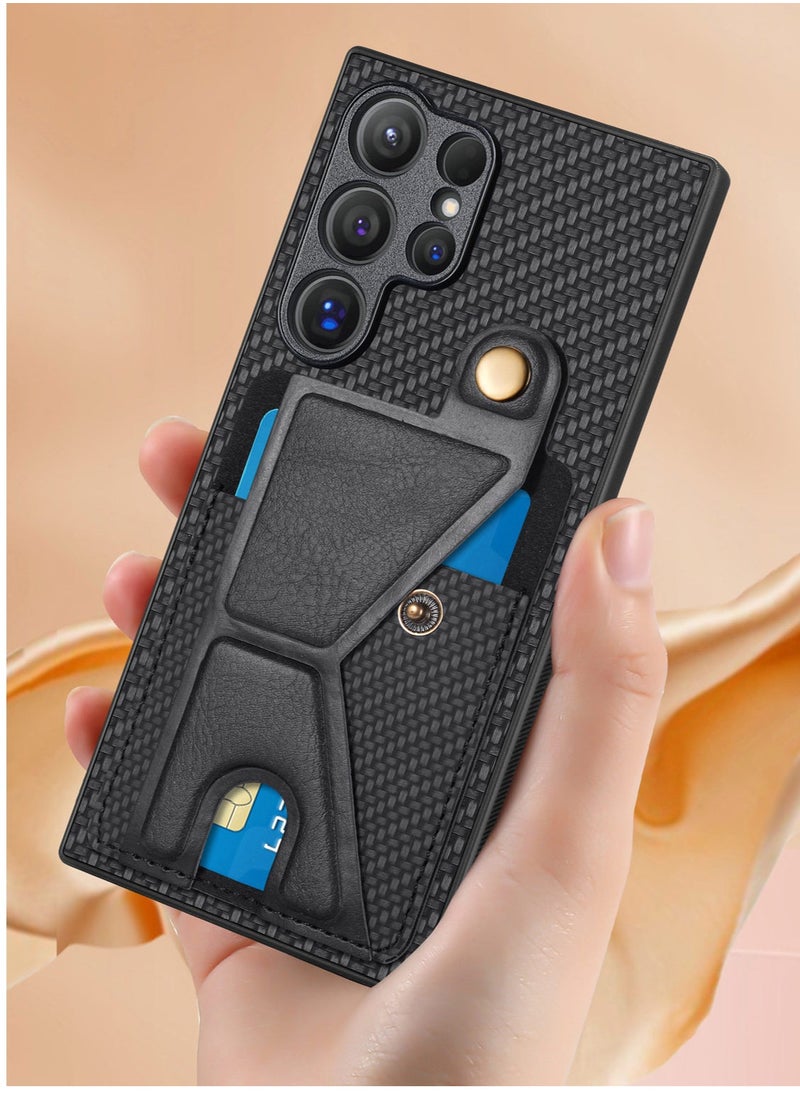 General - Suitable for Samsung Galaxy S24/S24 Plus/S24 Ultra Multi-Function Phone Case with Bracket - Image 1