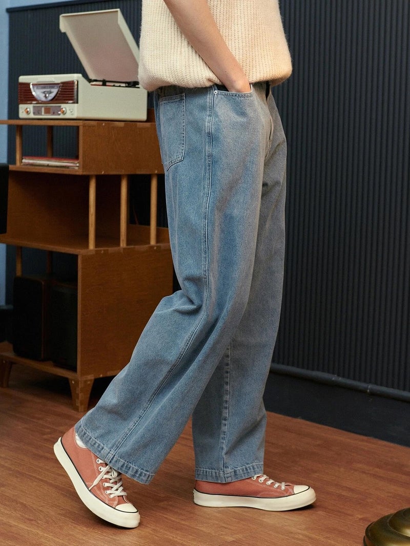 KOTTY Men's Regular Mid Rise Light Blue Jeans - Image 2