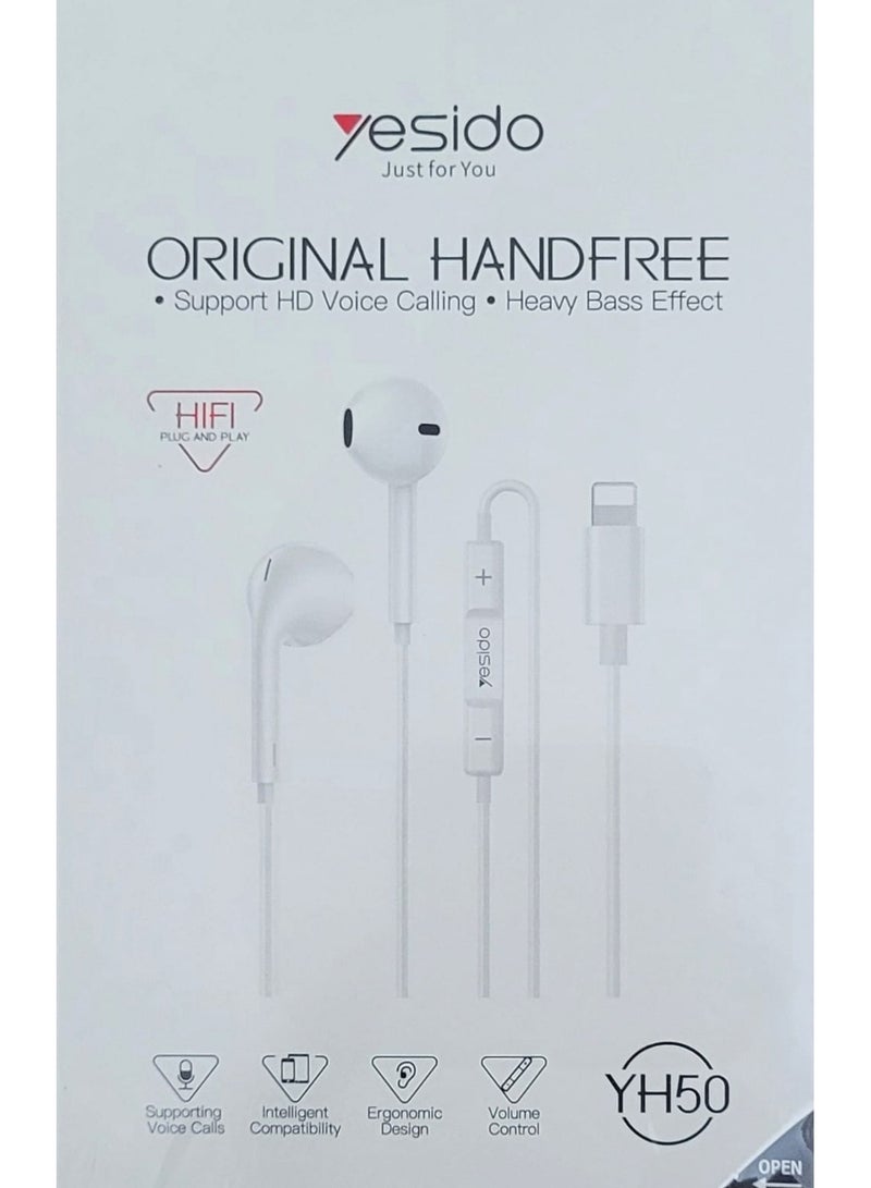Yesido Earphone YH50 compatible with iPhones - Image 1