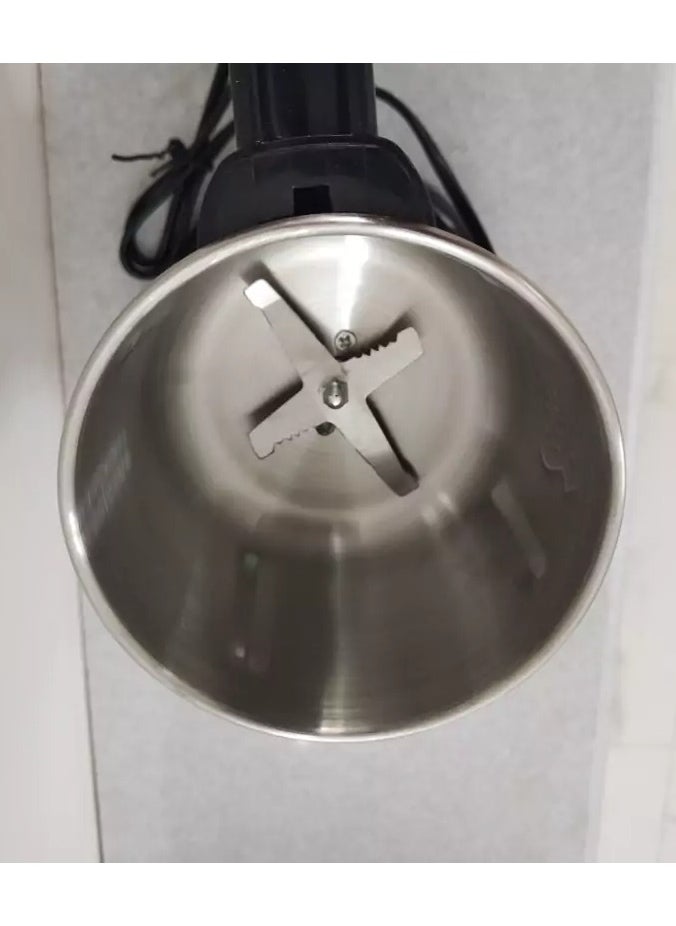 GRINDER Multi-purpose electric grinder for grinding coffee, spices, and nuts - stainless steel bowl - 400 watts - German model XY-1105  - Image 3