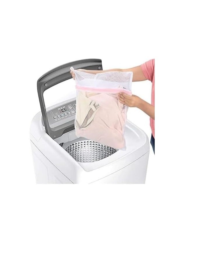 Generic - Mesh Laundry Bag Durable And Reusable Net Wash Bag For Garment Mesh Bag With Zipper - Image 1